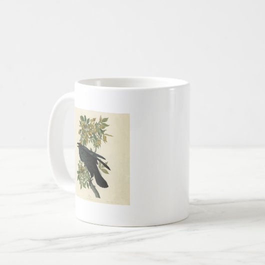 Mug Audubon Raven Oiseau classique (Devant gauche)
