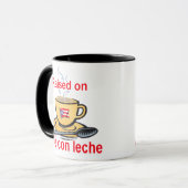 Mug augmenté sur le leche d'escroquerie de café (Devant gauche)