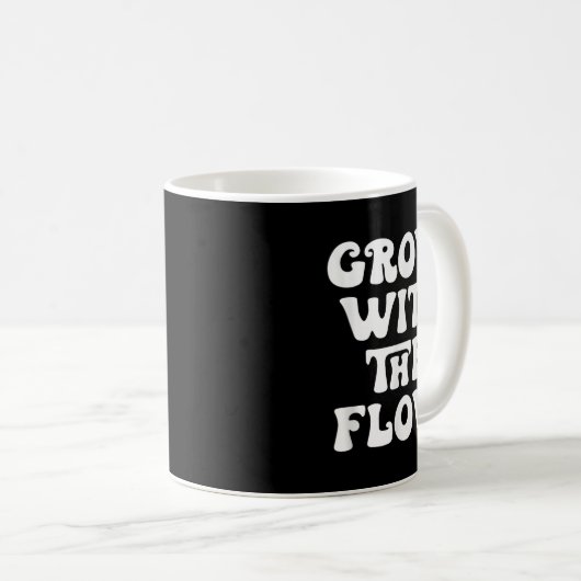 Mug Augmenter Avec Le Devis De Motivation De Flux (Devant droit)