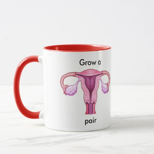Mug Augmenter une paire d'ovaires (Gauche)