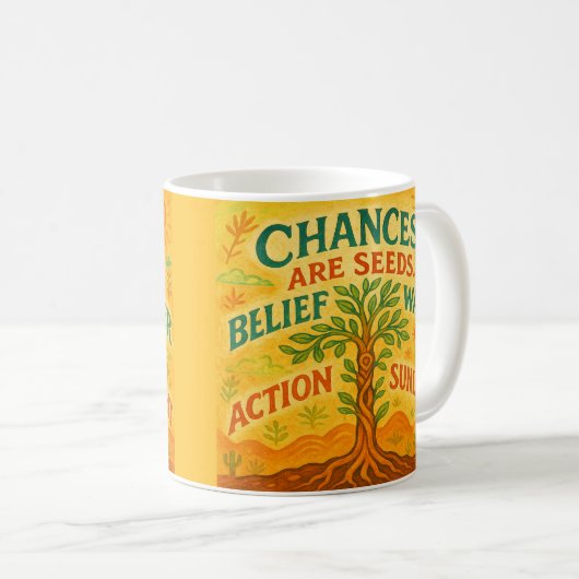 Mug Augmentez vos objectifs (Devant droit)