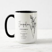 Mug August Bridesmaid | Gladiolus Fleur de naissance (Gauche)