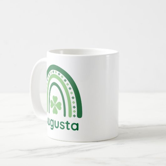 Mug Augusta Nom Clover Boho Rainbow (Devant gauche)