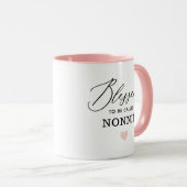Mug Aujourd'hui béni d'être appelé la fête des mères d (Devant droit)