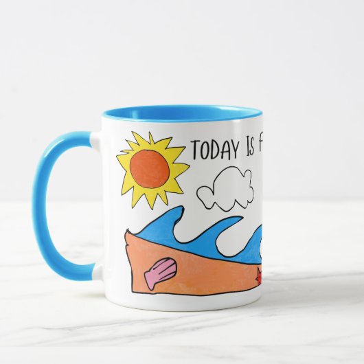 Mug "Aujourd'hui c'est pour se détendre" (Gauche)