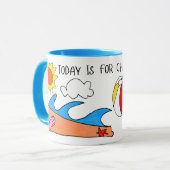 Mug "Aujourd'hui c'est pour se détendre" (Devant gauche)