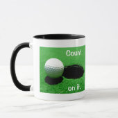 Mug Aujourd'hui je battrai mon jouer au golf (Gauche)