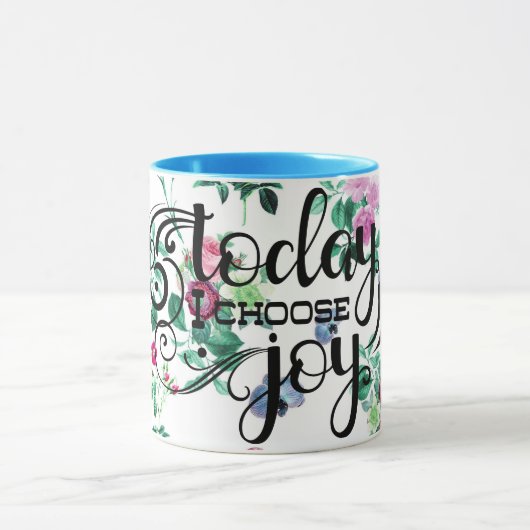 Mug Aujourd'hui, je choisis Joy | Floral (Centre)