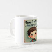 Mug Aujourd'hui, je vivrai obéissance à Dieu (Devant gauche)
