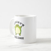 Mug Aujourd'Hui Le Jour Drôle Toad Pun (Devant gauche)