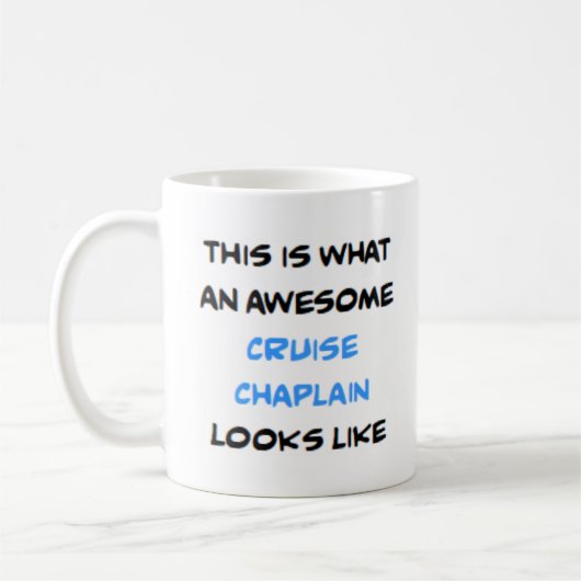 Mug aumônier de croisière, génial (Gauche)