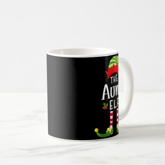 Mug Aunt Christmas Elf Matching Pajama X-mas Party (Devant droit)
