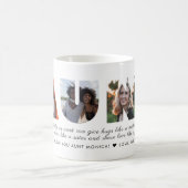 Mug AUNT Photo Collage Aimer You Auntie Script moderne (Centre)