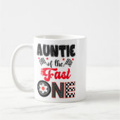 Mug Auntie Of The Fast One Car Racing Dad 1st Birthday (Gauche)