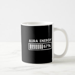 Mug Aura Énergie 67 Numéro Drôle 6 7 Mème Enfants Jeun