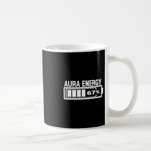 Mug Aura Energy 67 Funny Six Sept Mèmes Gen Alpha Slan (Droite)