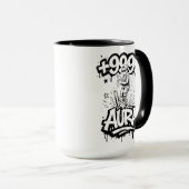 Mug Aura Farming Plus 9999 Bateau Enfant Mème (Devant droit)