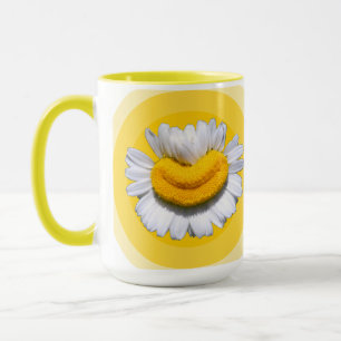 Mug Aura Jaune Doré Chamomille Sourires Ambiance 70s