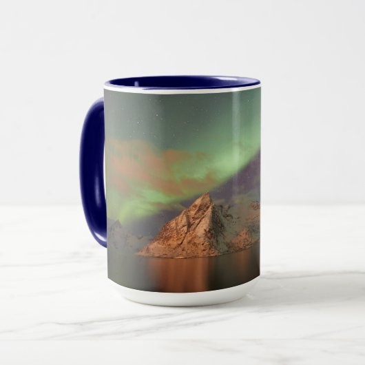 Mug Aurora Borealis, Lumières polaires (Devant gauche)