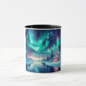 Mug aurora borealis/Noël/hiver (Centre)