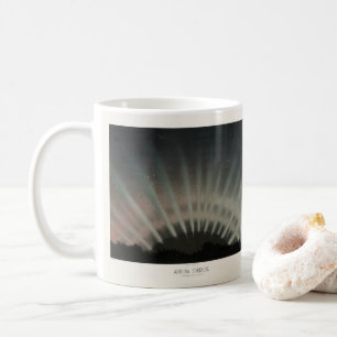 Mug Aurora Borealis Print, Trouvelot, 1881, Restauré