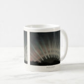 Mug Aurora Borealis Print, Trouvelot, 1881, Restauré (Devant droit)