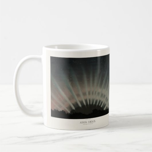 Mug Aurora Borealis Print, Trouvelot, 1881, Restauré (Gauche)