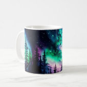 Mug Aurora céleste boréale Lumières nord vives (Devant gauche)