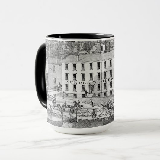 Mug Aurora Illinois Woolen Mills 1871 (Devant gauche)