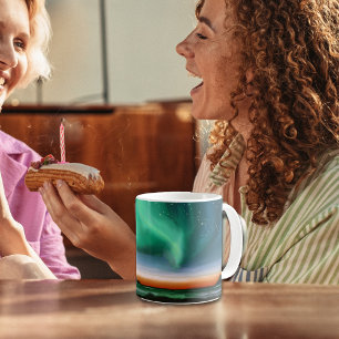 Mug Aurore Boréale - Peinture à l'huile