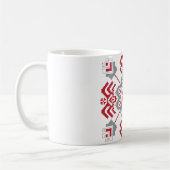 Mug Auseklis letton Médaillon géométrique d'art popula (Gauche)