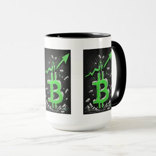Mug Aussi vert que l'argent (Devant droit)