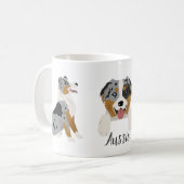 Mug Aussie. Berger australien (Devant gauche)