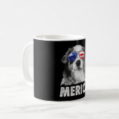 Mug Aussie berger australien 4 juillet merica (Devant gauche)