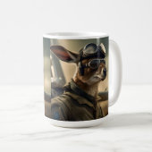 Mug Aussie Kangaroo King Of The Airways, (Devant droit)