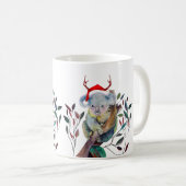 Mug Aussie Noël Koala Gommier Santa Chapeau Rouge    (Devant droit)