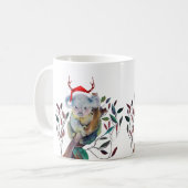 Mug Aussie Noël Koala Gommier Santa Chapeau Rouge    (Devant gauche)