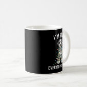 Mug Aussiedoodle Christmas I'm Fine Everything Is Fine (Devant droit)