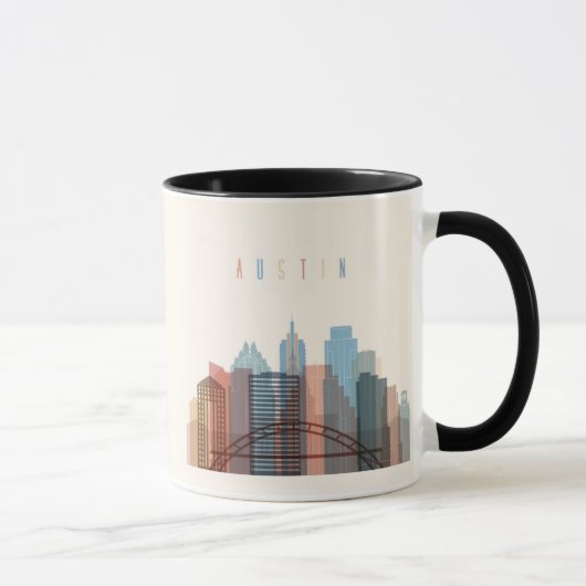 Mug Austin, horizon de ville du Texas | (Droite)