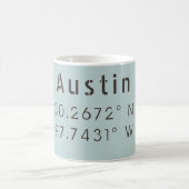 Mug Austin Latitude et Longitude (Centre)
