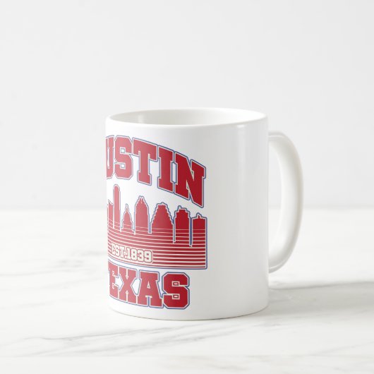 Mug Austin, Texas (Devant droit)