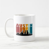 Mug Austin Texas Retro Sunset (Gauche)