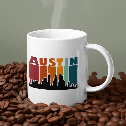 Mug Austin Texas Retro Sunset