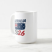 Mug Australia 2026 Soccer Fan Design Flag Colors (Devant gauche)