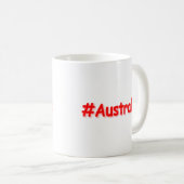 Mug "#Australia" Joli Design. Commandez dès maintenant (Devant droit)