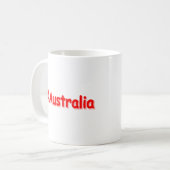Mug "#Australia" Joli Design. Commandez dès maintenant (Devant gauche)