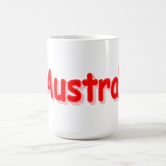 Mug "#Australia" Joli Design. Commandez dès maintenant (Centre)