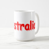 Mug "#Australia" Joli Design. Commandez dès maintenant (Devant droit)