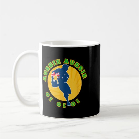 Mug Australia Rugby, Wallabies Aussie Aussie Aussie Oi (Gauche)