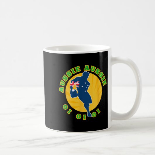 Mug Australia Rugby, Wallabies Aussie Aussie Aussie Oi (Droite)